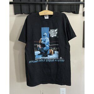 Vintage 1997 WWF Stone Cold Steve Austin Graphic wrestling shirt 22x31.5 Large